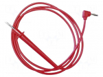 Test lead | 10A | probe tip,angular banana plug 4mm | Urated: 600V