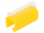 Marker: cable | Marking: empty | 5&divide;6.2mm | PVC | yellow | push-in | PTC-40