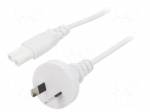 Cable | 2x0.75mm2 | AS/NZS 3112 (I) plug,IEC C7 female | PVC | 5m