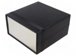 Enclosure: with panel | 1598 | X: 160mm | Y: 160mm | Z: 86mm | ABS | black