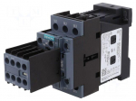 Contactor: 3-pole | NO x3 | Auxiliary contacts: NC x2,NO x2 | 24VDC