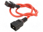 Cable | IEC C19 female,IEC C20 male | 1m | with IEC LOCK locking