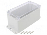 Enclosure: multipurpose | X: 80mm | Y: 160mm | Z: 85mm | polycarbonate
