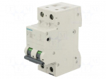 Circuit breaker | 230/400VAC | Inom: 8A | Poles: 2 | Charact: B | 10kA