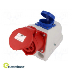 Pistik: AC-toide 3-faasiline | pistikupesa | naine | 16A | 400VAC | Schuko