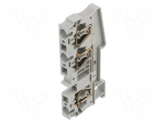 Splice terminal: rail | ST | spring clamp | grey | 52A | polyamide | TS35
