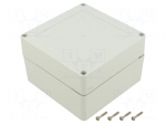 Enclosure: multipurpose | X: 120mm | Y: 120mm | Z: 75mm | ZP | light grey