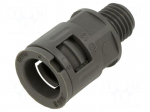 Straight terminal connector | Thread: metric,outside | IP68,IP69