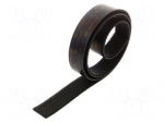 Tape: hook and loop | W: 25mm | L: 1m | Thk: 5.7mm | acrylic | black