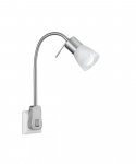Trio Levisto spotlight E14 brushed steel gaismeklis 891010107 4017807358049