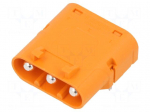 Connector: DC supply | socket | male | LC | 30A | 1kV | PIN: 3 | angled 90&deg;