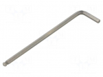 Wrench: hex key | spherical | HEX 4mm | Overall len: 110mm | long