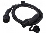 EMobility: cable | 1x0.5mm2,5x2.5mm2 | 480VAC | 11kW | IP54 | 7.5m | 20A