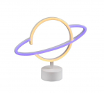 TRIO-Lighting Planet LED balta galda lampa planēta