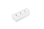 Pistikud ja pistikupesa plokid // Pistikud ja pistikupesad // Gniazdo przedłużacza x 3 z uziemieniem białe GN-30