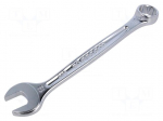 Wrench: combination spanner | double-sided | 18mm | L: 208mm | satin