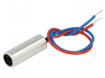 Module: laser | 0.4mW | red | dot | 650nm | 2.7&divide;3.3VDC | 10&divide;30mA