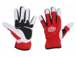 Protective gloves | Size: L | leather,spandex