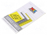 Safety sign | acrylic,self-adhesive folie | W: 75mm | H: 75mm | yellow