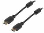 TV, SAT, HDMI, DVI kaablid ja tarvikud // HDMI, DVI, AUDIO &uuml;henduskaablid ja tarvikud // 92-032# Przyłącze hdmi-hdmi 3m zawieszka+filtry
