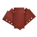 T&ouml;&ouml;riistad ja m&otilde;&otilde;teseadmed // Liivapaber | Lihvimis- ja poleerimisabratsiivid // Papier ścierny na rzep 115 x 230 mm, K80, 5 szt., z otworami