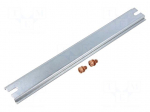 DIN rail | steel | L: 366mm | W: 35mm | TS35