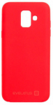 Back panel cover Evelatus Samsung A6 2018 Nano Silicone Case Soft Touch TPU Red