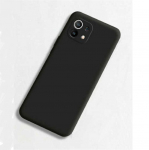 Back panel cover Evelatus Xiaomi Mi 11 Lite/11 Lite 5G/11 Lite 5G NE Nano Silicone Case Soft Touch TPU Black