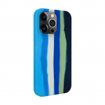 Back panel cover Evelatus Apple iPhone 14 Pro Max Silicone case Multi-Colored Blue