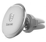 Auto holder Baseus  Magnetic car holder ventilation grille (Overseas Edition) Silver