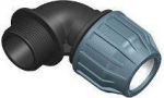 PP Compression elbow 40x1&frac12;" M Elysee