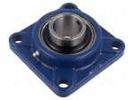 Bearing: bearing unit | adjustable grip,with square flange | 40mm