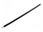 Braids | insulated earthing tape | W: 16mm | 16mm2 | &Oslash;1: 9mm | &Oslash;2: 9mm