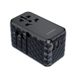 Adapter Choetech  Choetech PD6028 EU / US / AUS / UK travel adapter 2x USB-C 2x USB-A 100W - black