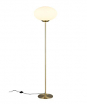 Trio Fomento stāvlampa E27 matt brass/white  463100108 4017807616156
