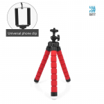 Riff TRIP Universal Flexible soft Tripod holder for Phones / Cameras (max.18 cm) Red