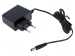 Power supply: switching | mains,plug-in | 24VDC | 0.5A | 12W | 83%