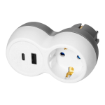 Uued tooted // Rozgałęźnik 2P+Z, USB-A+C, schuko, biało-szary