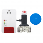 Package Smart gas sensor kit and PNI Safe House Smart Gas 300 solenoid valve, WiFi, sound alert, Tuya Smart mobile application with sticky Pad Blue included