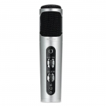 Remax K02 Microfone for Karaoke & AUX Mobile Devices Equalizer Android/iOS Rechargeable Silver