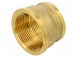 Splice terminal: muff | reductive,female-female | brass CW617N