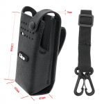 Hard Leather Case With 3-Inch Fixed Belt Loop for for Motorola PMLN5839 Non-Display Radios