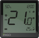 Smart Thermostat EOne ZigBee Li-Ion battery, Black