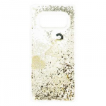 Back panel cover Guess Samsung Galaxy S10e Glitter Hearts Cover Gold