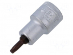 Socket: Torx&reg;-bit | TX25 | 1/2" | Chrom-vanadium steel | ITX 19 | 55mm