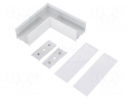 Connector 90&deg; | white | aluminium | Application: VARIO30-02