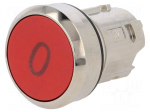 Switch: push-button | Stabl.pos: 1 | 22mm | red | Illumin: none | IP67