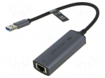 USB to Ethernet adapter | 10/100/1000/2500Mbps | grey