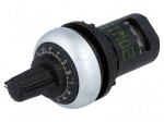 Potentiometer | 22mm | RMQ-Titan | -25&divide;70&deg;C | &Oslash;22.5mm | IP66 | 10k&Omega;