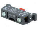 Contact block, microswitch | 22mm | front fixing | Contacts: NC